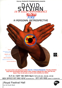 David Sylvian: 'Slow Fire - A Personal Retrospective' 4th November 1995