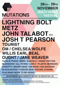 Mutations festival, Brighton, 2015