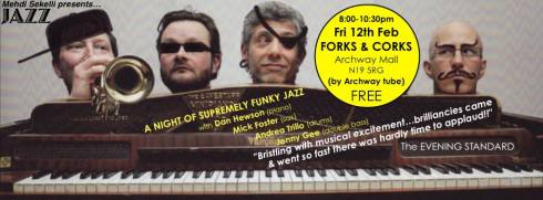 Jonny Gee Quartet @ Forks & Corks, 12th February 2016