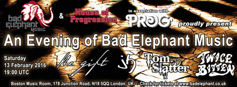 An Evening of Bad Elephant Music, 13th February 2016