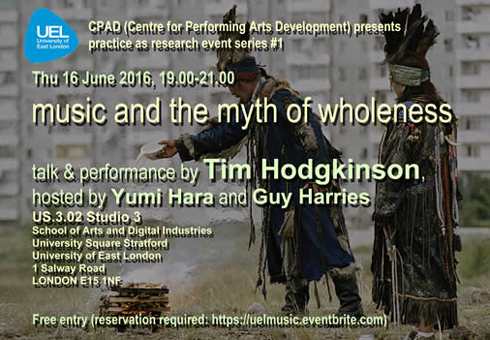 Tim Hodgkinson book launch, 16th June 2016
