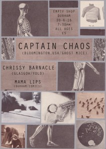 Captain Chaos/Chrissy Barnacle/Mama Lips, 20th June 2016