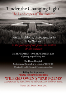 Penny Rimbaud recites the Works of Wilfred Owen, 9th September 2016