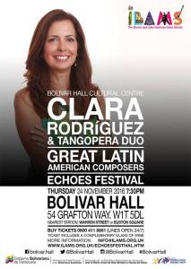 Clara Rodriguez' 'Great Latin American Composers', 24th November 2016