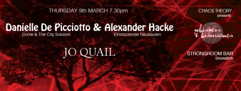Hacke & De Picciotto + Jo Quail, 9th March 2017