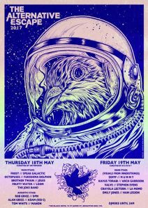 Two of the Alternative Escape gigs in Brighton, 18-19 May 2017