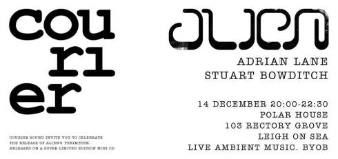 Alien + Adrian Lane + Stuart Bowditch, 14th December 2017
