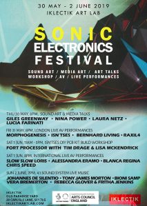 Sonic Electronic Festival, 30th May to 2nd June 2019